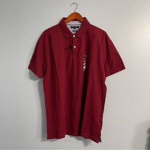 Tommy Hilfiger Men's slim fit Burgundy brand new Polo Shirt